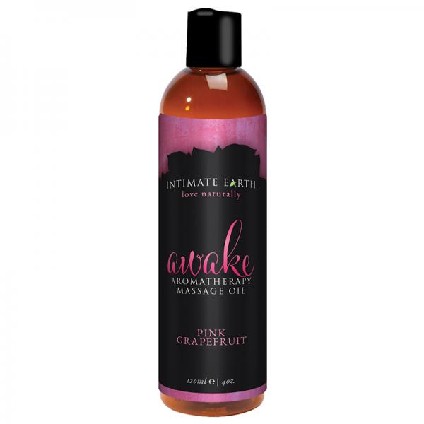 Intimate Earth Awake Massage Oil 4oz - OmniPleasures