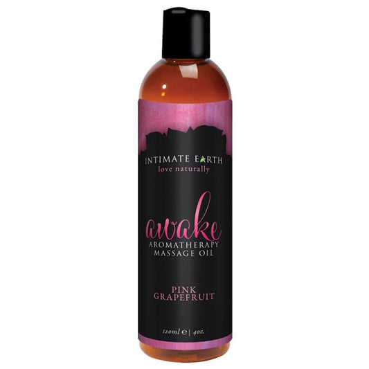 Intimate Earth Awake Massage Oil 4oz - OmniPleasures