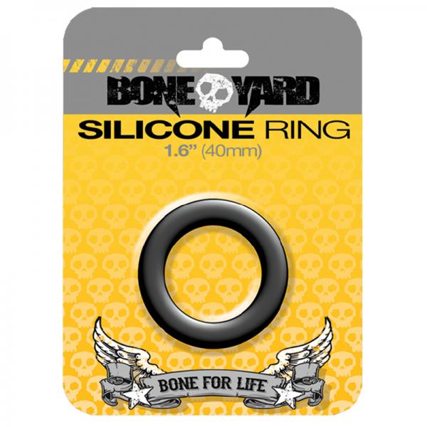 Boneyard Silicone Ring 40mm Black - OmniPleasures