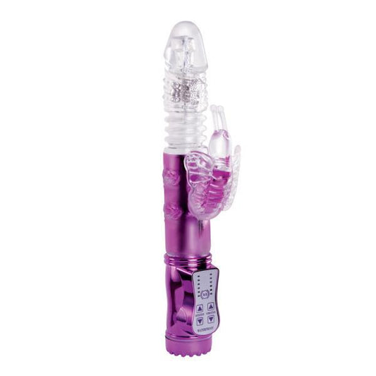 Wyld Vibes Butterfly Purple Rabbit Vibrator - OmniPleasures