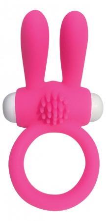 Neon Rabbit Ring Vibrator Pink - OmniPleasures