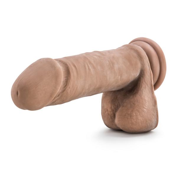 Au Naturel 8 inches Sensa Feel Dildo Latin Tan - OmniPleasures