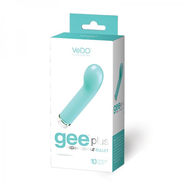 Vedo Geeplus Rechargeable Vibe - Tease Me Turquoise - OmniPleasures