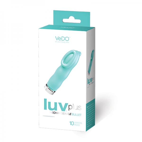 Vedo Luvplus Rechargeable Vibe - Tease Me Turquoise - OmniPleasures