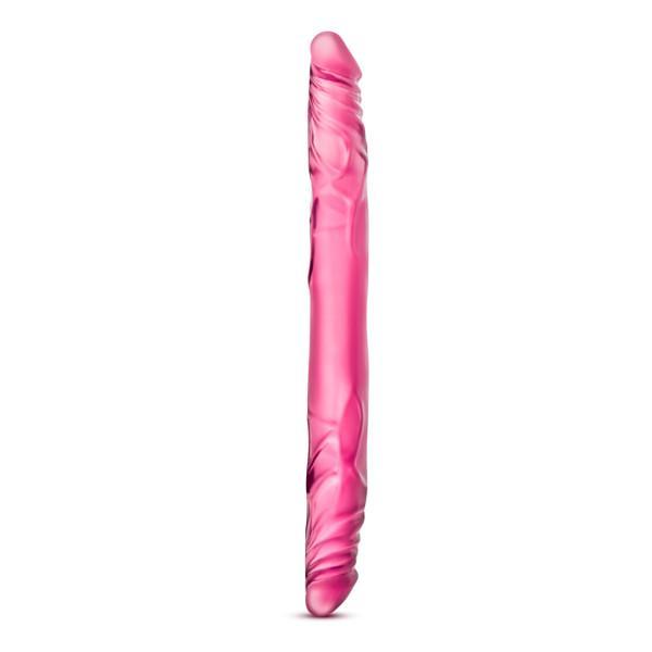 B Yours - 14in Double Dildo - Pink - OmniPleasures