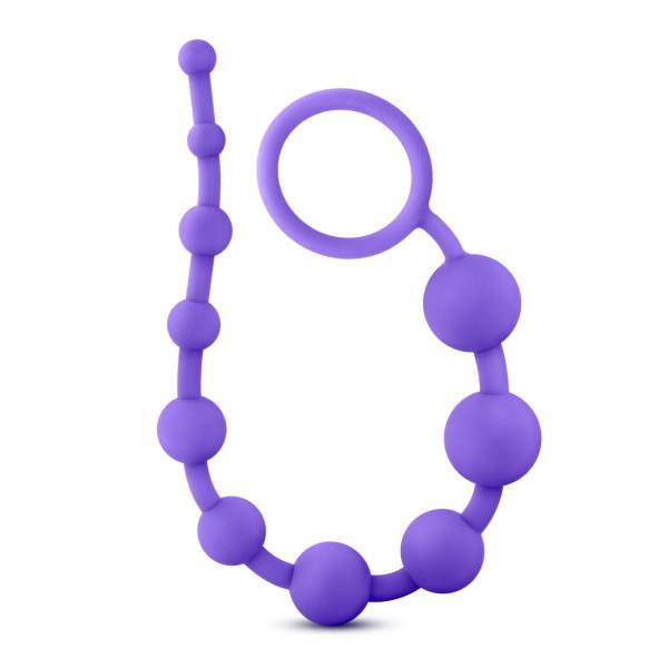 Luxe Silicone 10 Beads Purple - OmniPleasures