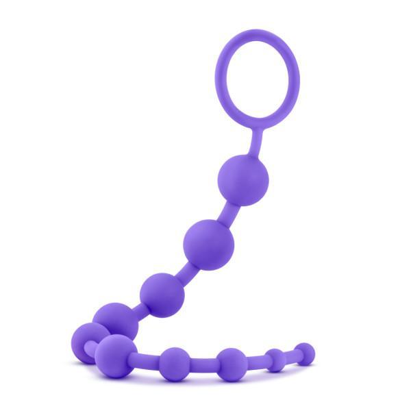 Luxe Silicone 10 Beads Purple - OmniPleasures