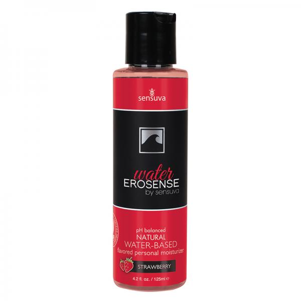 Erosense Water Strawberry Flavored Water-based Lubricant 4.2 Fl. Oz Bottle - OmniPleasures