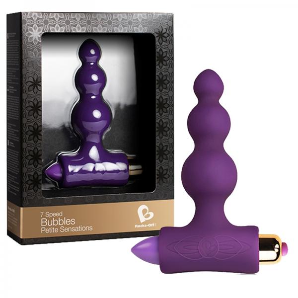 Petite Sensations Bubbles 7X Purple Butt Plug - OmniPleasures