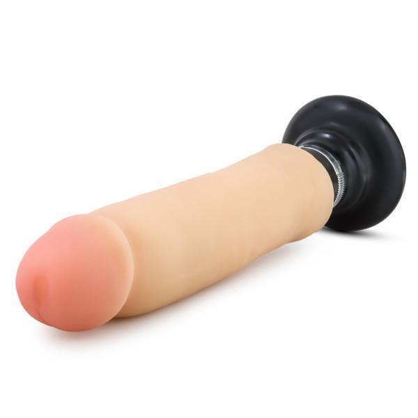 Au Naturel 11 inches Magnum Vibrating Dong Beige - OmniPleasures