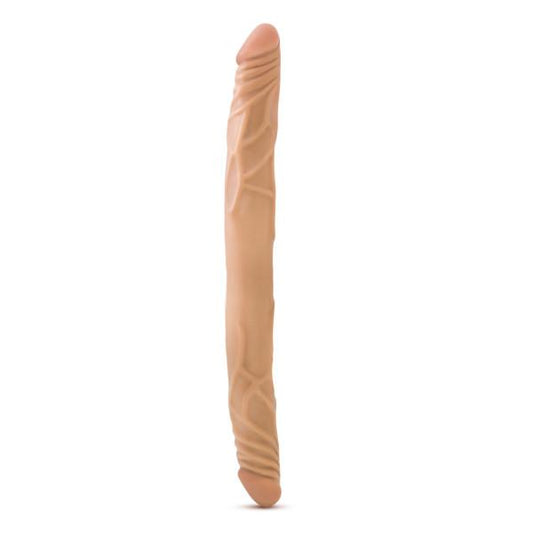 B Yours 14 inches Double Dildo Latin Tan - OmniPleasures