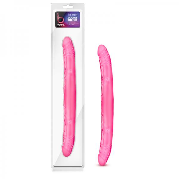 B Yours 16 inches Double Dildo Pink - OmniPleasures