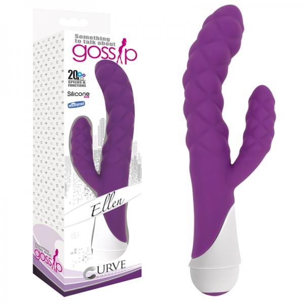 Gossip Ellen Violet Purple Rabbit Vibrator - OmniPleasures