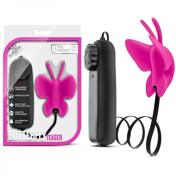 Luxe Butterfly Teaser Pink Clitoral Vibrator - OmniPleasures