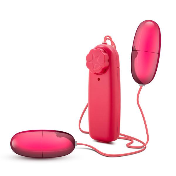 Double Pop Eggs Cerise Pink Vibrating Bullet - OmniPleasures