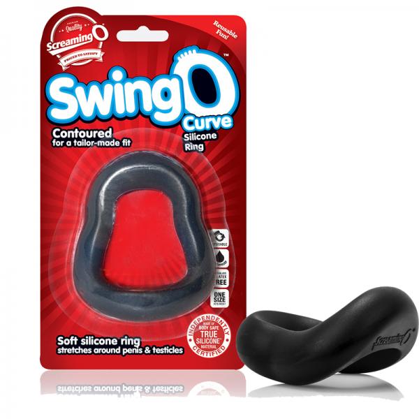 Screaming O SwingO Curved Black C-Ring - OmniPleasures