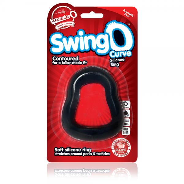 Screaming O SwingO Curved Black C-Ring - OmniPleasures