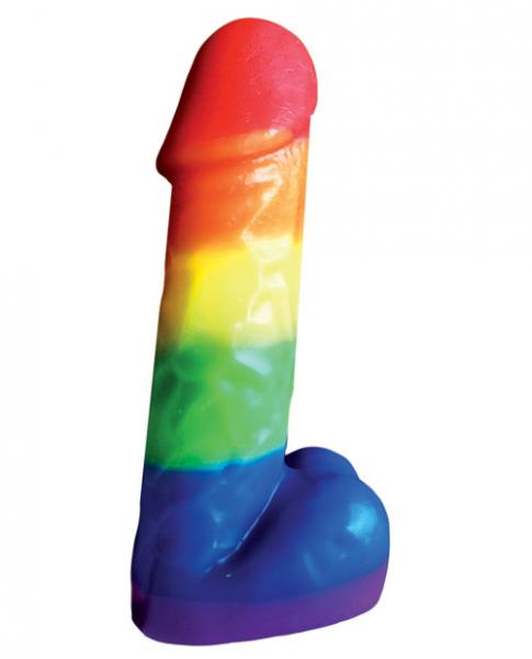 Rainbow Pecker Party Candle 7 inches - OmniPleasures