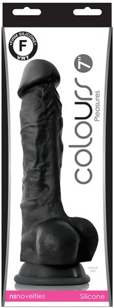 Colours Pleasures 7 inches Dildo Black - OmniPleasures