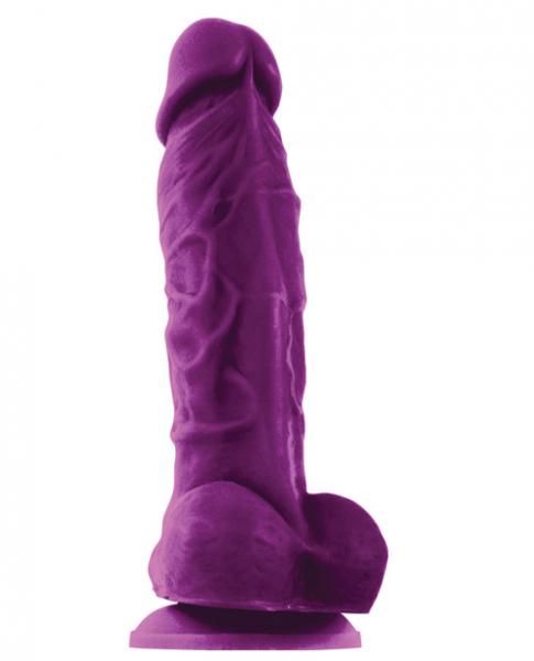 Coloursoft 5 inches Soft Dildo Purple - OmniPleasures