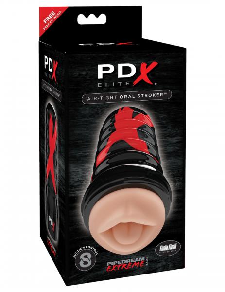 PDX Elite Air Tight Oral Stroker Beige - OmniPleasures