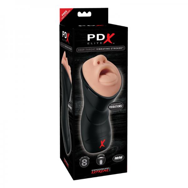 Pdx Elite Deep Throat Vibrating Stroker - OmniPleasures