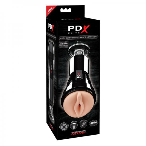 Pdx Elite Cock Compressor Vibrating Stroker - OmniPleasures