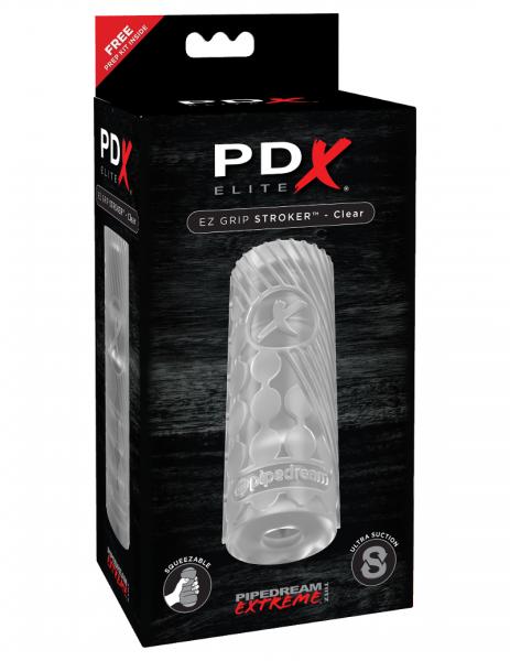 PDX Elite EZ Grip Stroker Clear - OmniPleasures