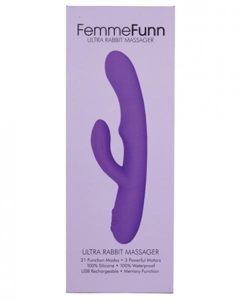 Femmefunn Ultra Rabbit Vibrator Purple - OmniPleasures