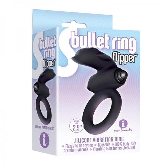 The 9's, S-bullet Ring - Flipper, Silicone - OmniPleasures