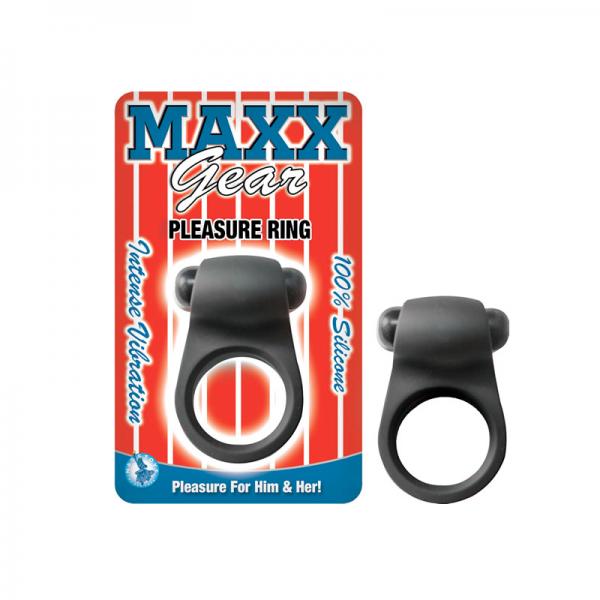 Maxx Gear Pleasure Vibrating Ring Black - OmniPleasures