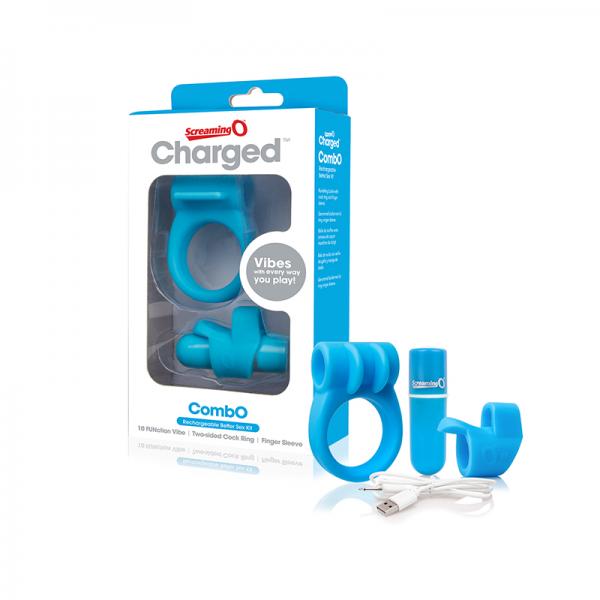 Screaming O Charged Combo Kit #1 - Blue - OmniPleasures