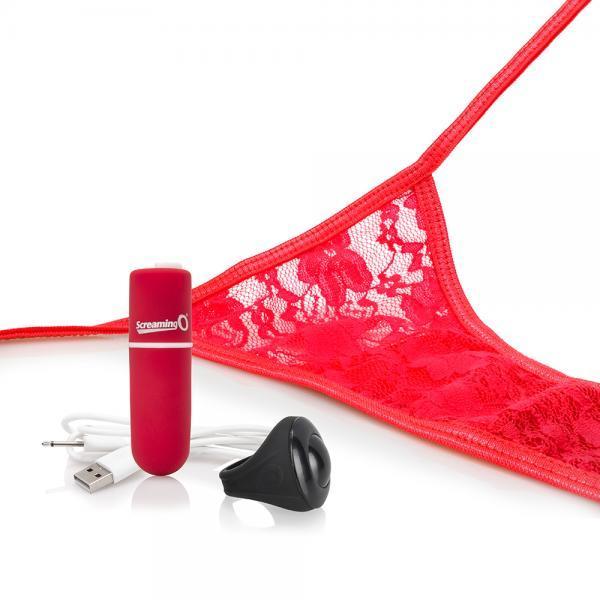 My Secret Charged Remote Control Panty Vibe Red O/S - OmniPleasures