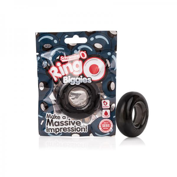 Screaming O Ringo Biggies Black Thick Cock Ring - OmniPleasures