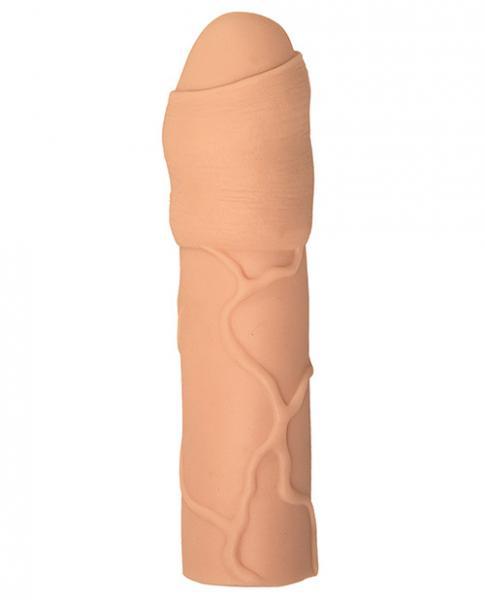 Natural Realskin Uncircumcised Xtender Vibrating Beige - OmniPleasures