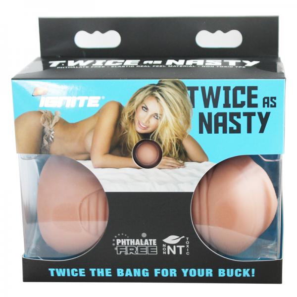 Twice As Nasty Vanilla Beige Stroker - OmniPleasures