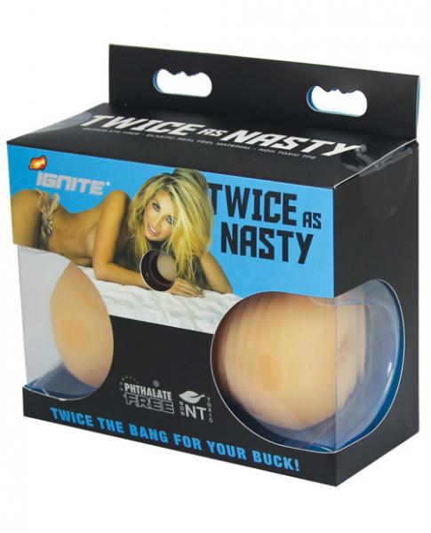 Twice As Nasty Vanilla Beige Stroker - OmniPleasures