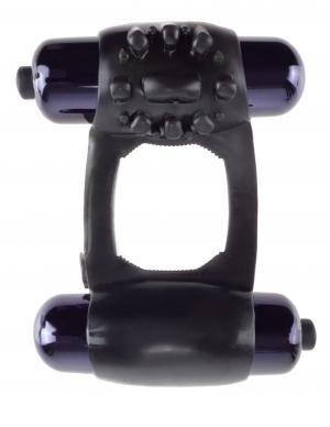 Fantasy C-Ringz Duo Vibrating Super Ring Black - OmniPleasures