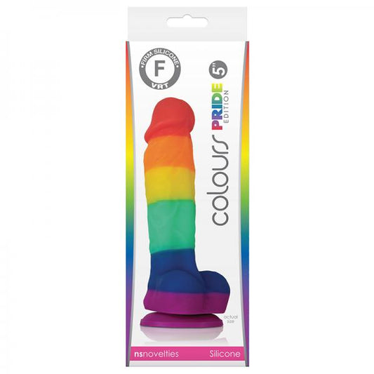 Colours - Pride Edition - 5in Dildo - Rainbow - OmniPleasures