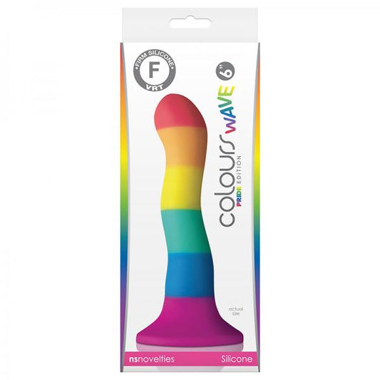 Colours - Pride Edition - 6in Wave Dildo - Rainbow - OmniPleasures