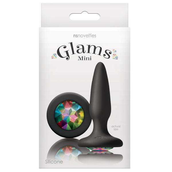 Glams Mini Butt Plug Rainbow Gem - OmniPleasures