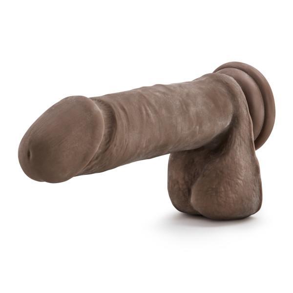 Au Naturel 8 inches Sensa Feel Dildo Brown - OmniPleasures