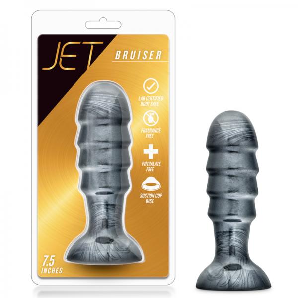 Jet Bruiser Carbon Metallic Black Butt Plug - OmniPleasures