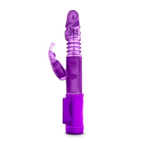 Butterfly Thruster Mini Rabbit Vibrator Purple - OmniPleasures