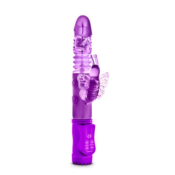 Butterfly Thruster Mini Rabbit Vibrator Purple - OmniPleasures