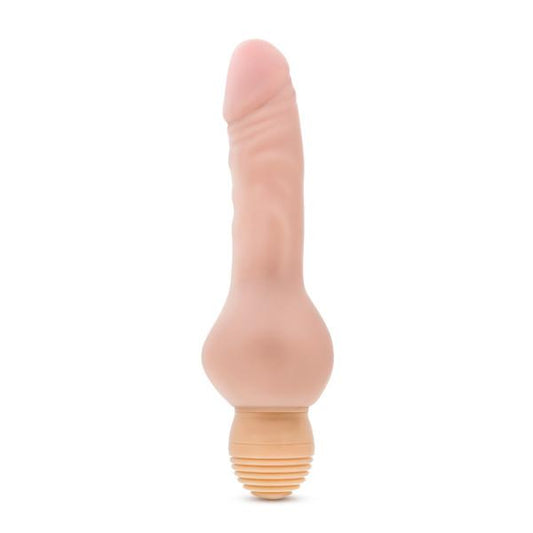 X5 Plus Mr Right Now Vibrating Dildo Beige - OmniPleasures