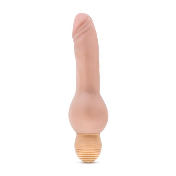 X5 Plus Mr Right Now Vibrating Dildo Beige - OmniPleasures