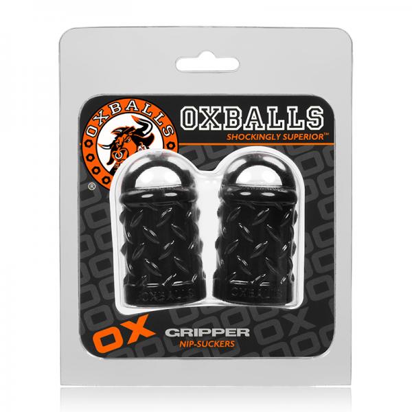 Oxballs Gripper, Nipple Puller, Black - OmniPleasures