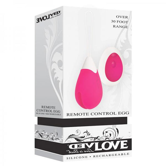 Evolved Rechargeable Egg R/c Silicone Pink - OmniPleasures