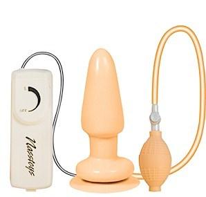 Butt Balloon inflatable Vibrating Anal Satisfier Beige - OmniPleasures